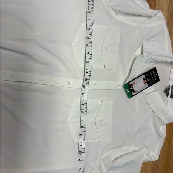 Eddie Bauer White Casual Button Down Shirt NWT - Picture 5 of 8